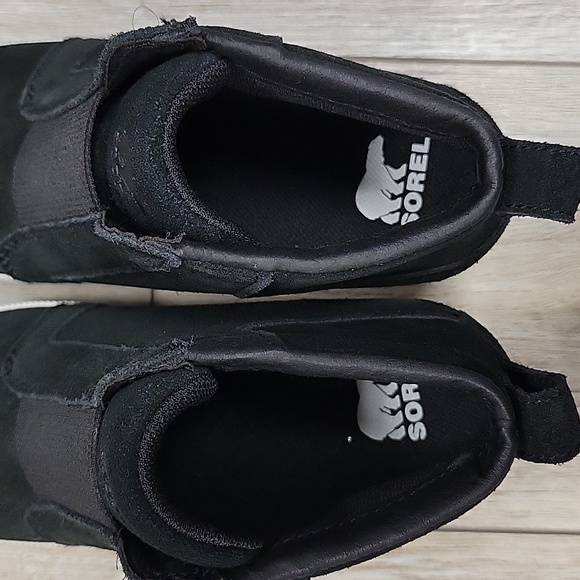 Sorel Size 6 Black Out N About Pull On Wedge Booties - Picture 6 of 10